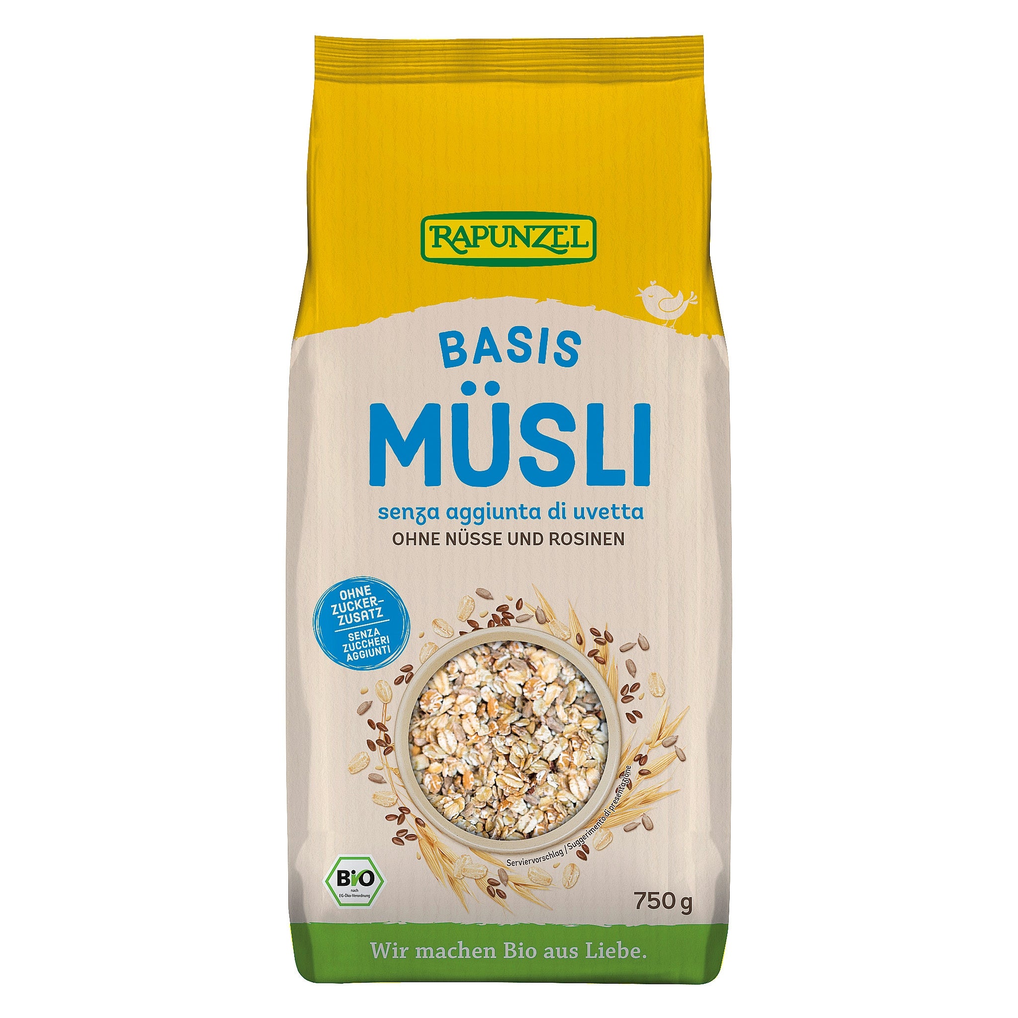 Musli basis senza uvetta 750 gr.